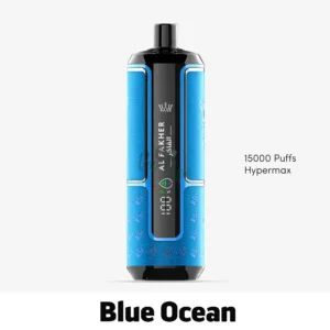 Al Fakher 15k Puffs Hypermax Blue Ocean Disposable Vape now available in abu dhabi