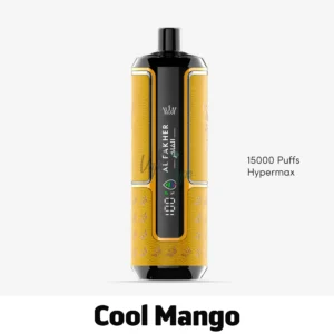 Al Fakher 15K Puffs Hypermax Cool Mango Disposable now available in dubai