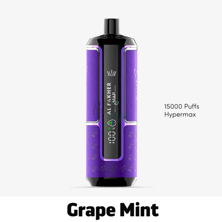 Al Fakher 15k Puffs Hypermax Grape Mint now online in across Dubai