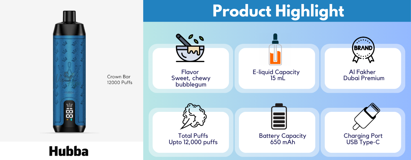 Al Fakher Hubba Crown Bar 12000