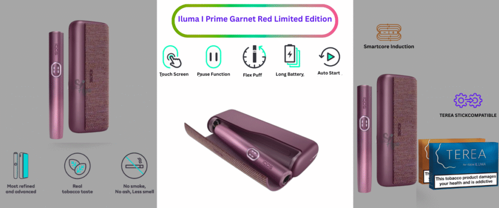 IQOS Iluma I Prime Garnet Red Limited Edition Now in sharjah