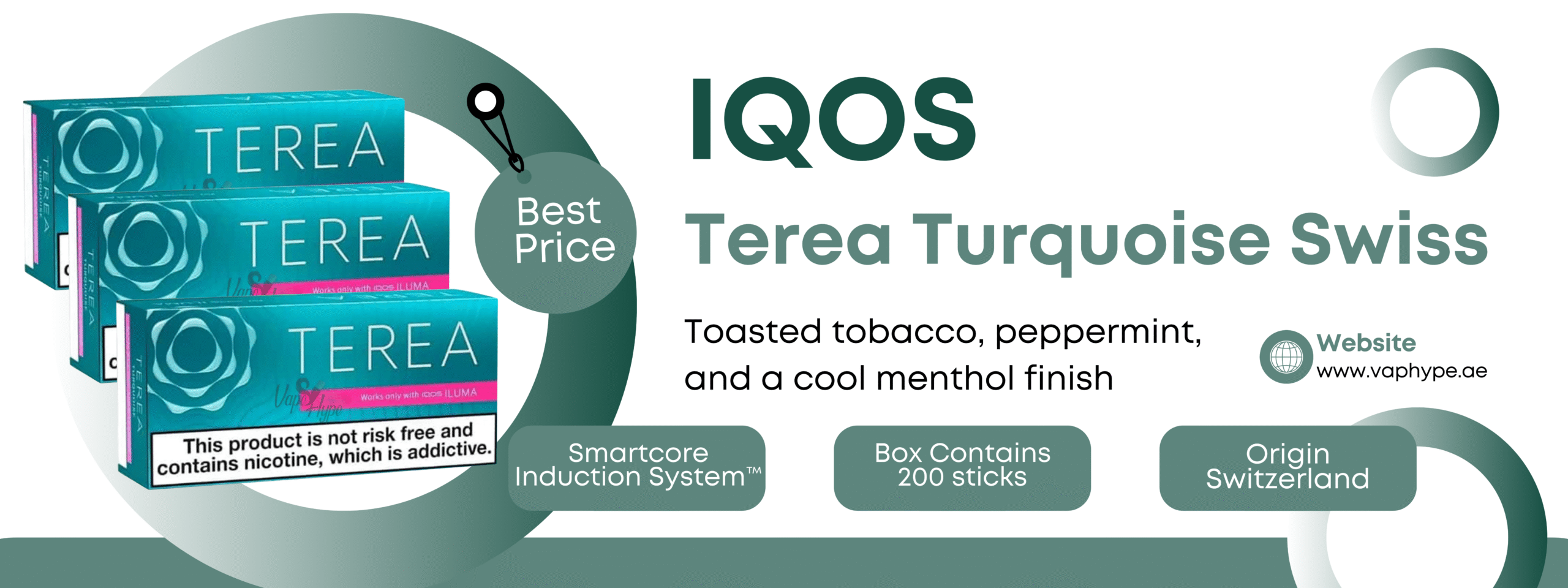 IQOS Terea Turquoise Swiss