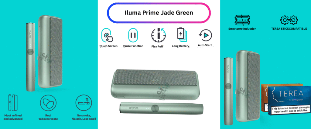 Iqos Iluma Prime Jade Green Now available in Sharjah