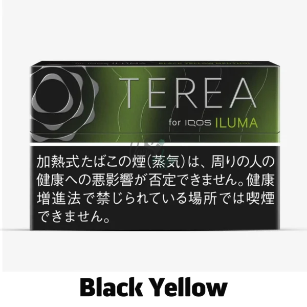 Iqos Terea Black Yellow Menthol Japan