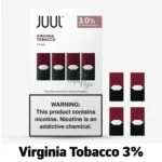 JUUL Pods Virginia Tobacco 3%