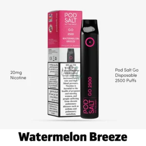Pod Salt Go Disposable Watermelon Breeze 2500 Puffs for Vapehype
