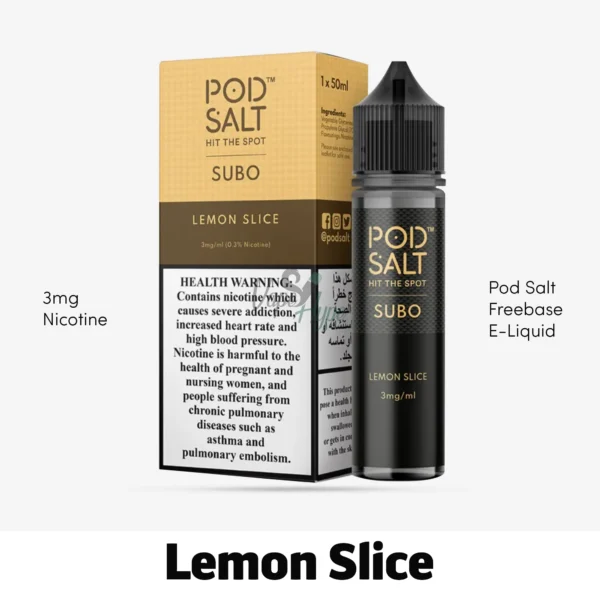 Pod Salt Subo Lemon Slice 3mg/ml 50ml