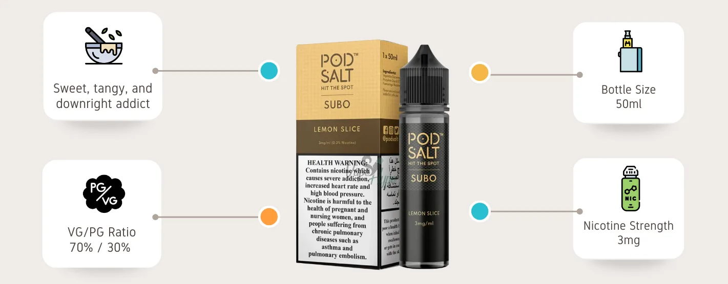 Pod Salt Lemon Slice E-Liquid