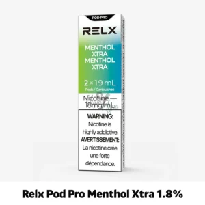 Relx Pod Pro Menthol Xtra 1.8% now available in UAE