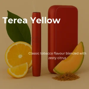 Terea Yellow flavor -classic tobacco flavour blended with zesty citrus