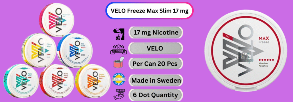 VELO Freeze Max Slim 17 mg Now available in Online UAE