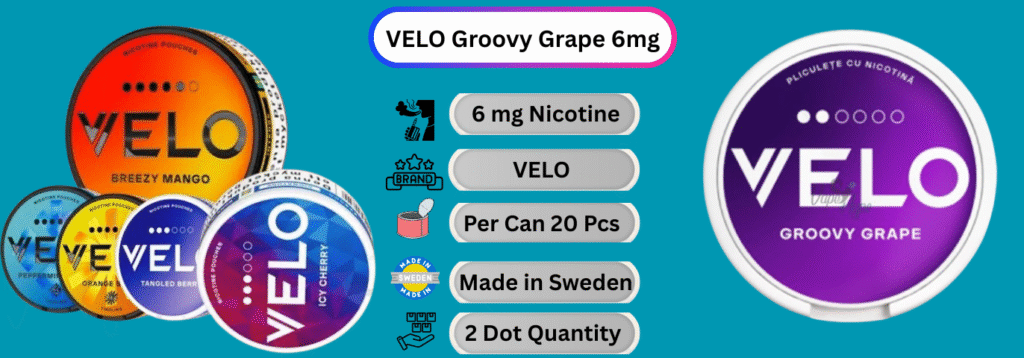 VELO Groovy Grape 6mg Now buy Online in Dubai