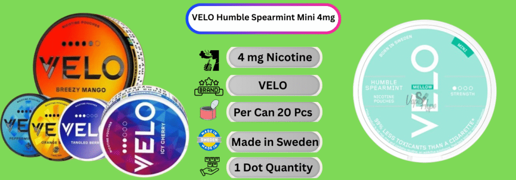 VELO Humble Spearmint Mini 4mg Now Available in Dubai