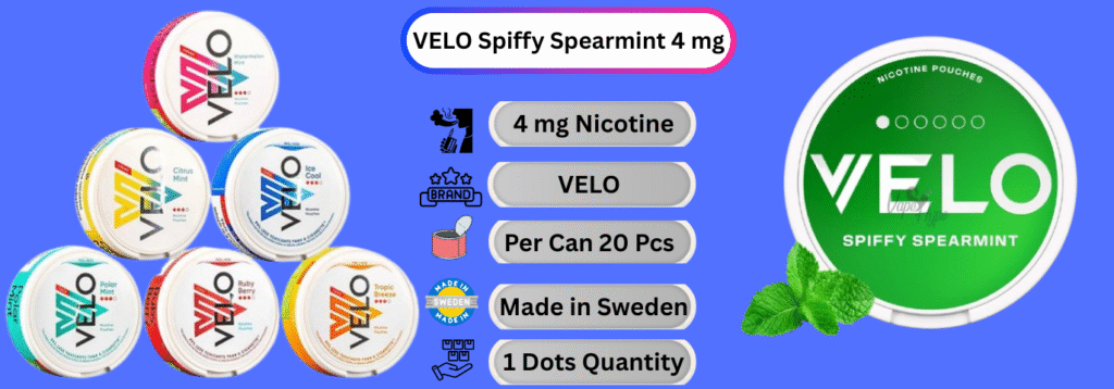 VELO Spiffy Spearmint 4 mg Now buy online in dubai