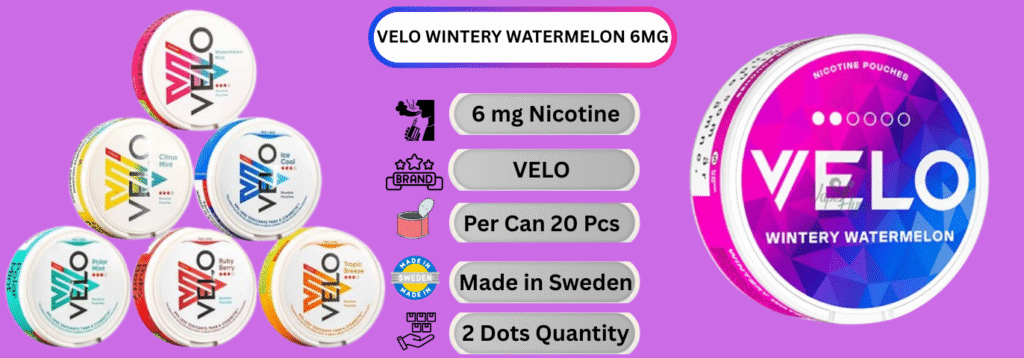 VELO Wintery Watermelon 6MG Now available in sharjah online