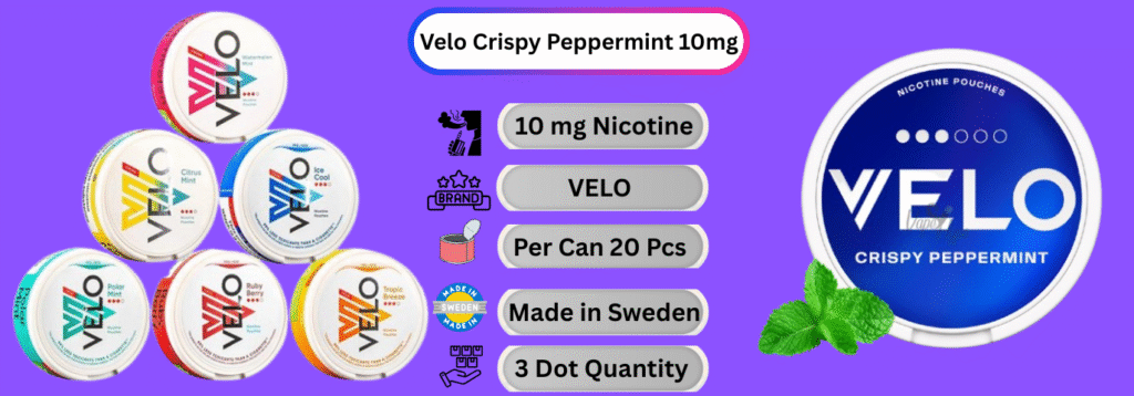 Velo Crispy Peppermint 10mg Now available in abu dhabi Online