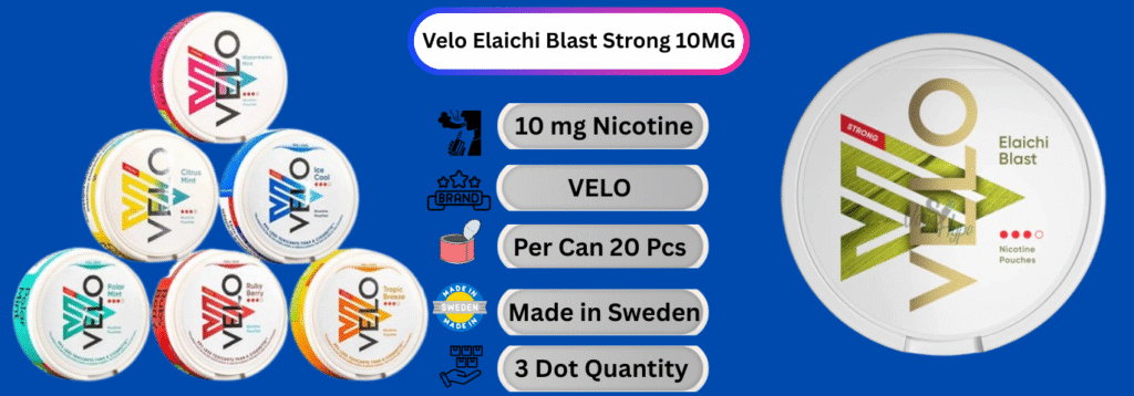 Velo Elaichi Blast Strong 10MG Now available in dubai