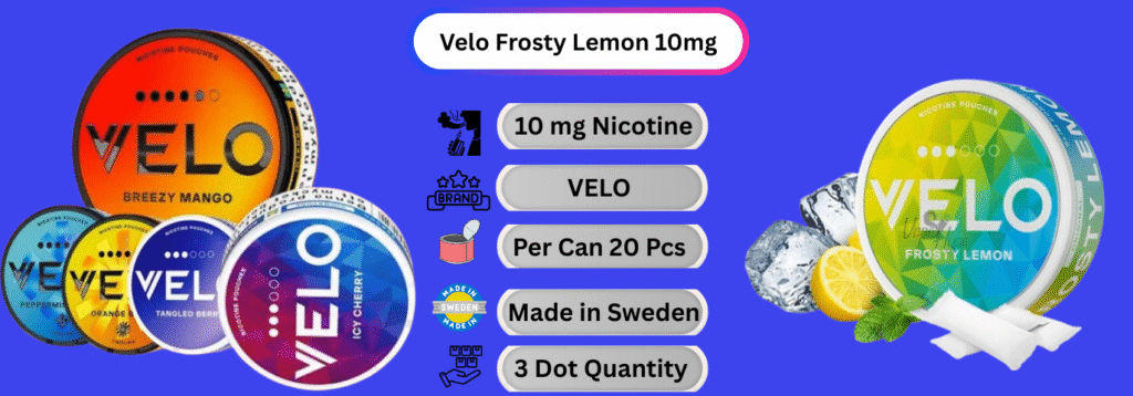 Velo Frosty Lemon 10mg Now available in Dubai