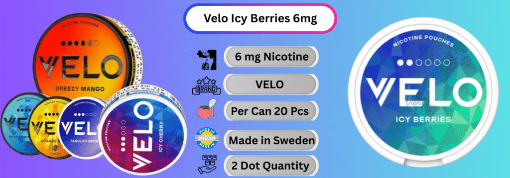 Velo Icy Berries 6mg buy Online in Ajman