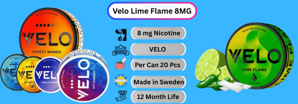 Velo Lime Flame 8MG Now available in dubai Online