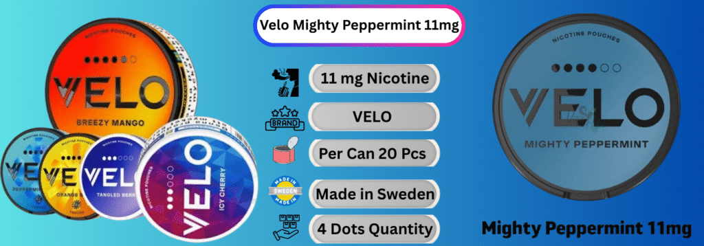 Velo Mighty Peppermint 11mg Now available in Sharjah