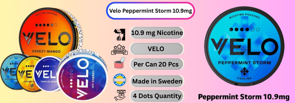 Velo Peppermint Storm 10.9mg Now available in dubai Online