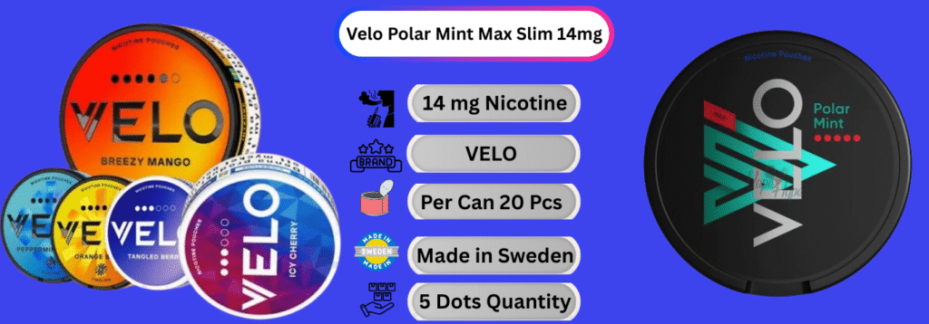 Velo Polar Mint Max Slim 14mg Now available in Abu Dhabi Online