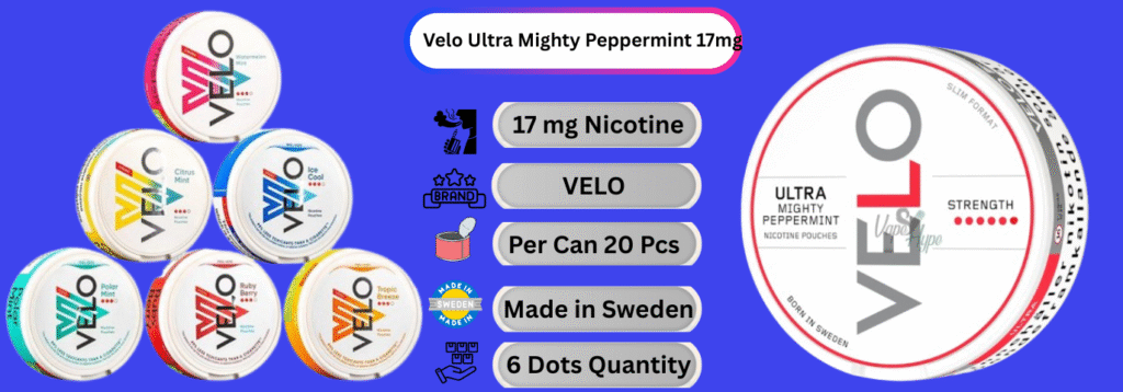 Velo Ultra Mighty Peppermint 17mg now in dubai