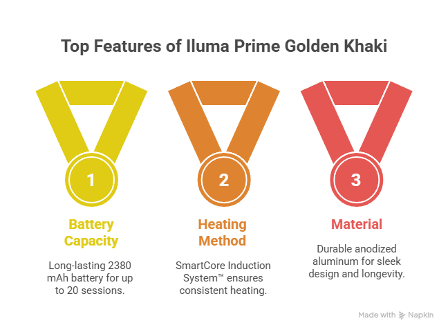 🔧Key Features & Specifications of Iluma Prime Golden Khaki