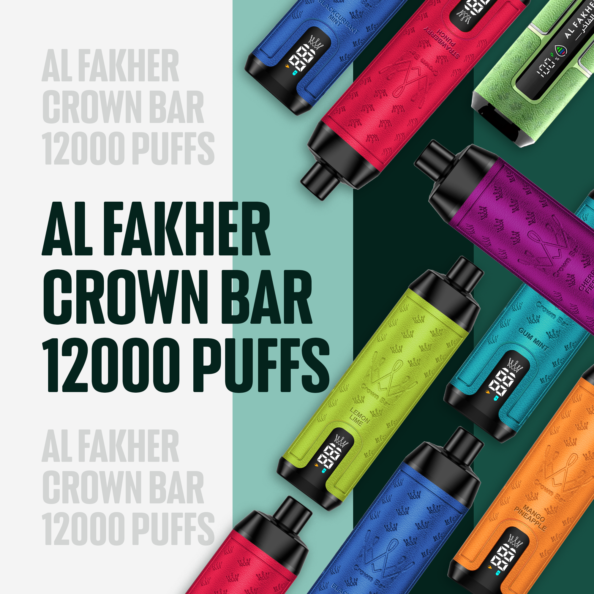Al Fakher Crown Bar 12000 Puffs buy online across uae