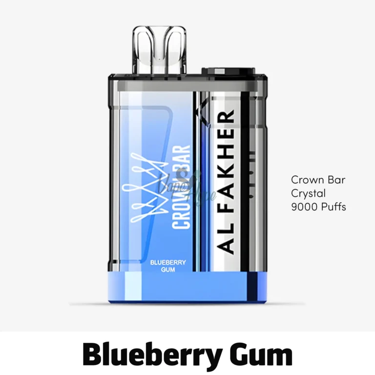 Al Fakher Crown Bar Crystal 9000 Blueberry Gum Now available across uae Online