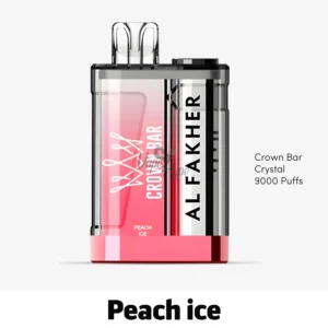 Al Fakher Crown Bar Crystal 9000 Peach ice now available in Dubai Online