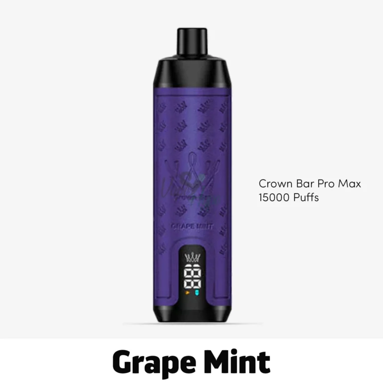Buy Al Fakher Crown Bar Pro Max 15000 Puffs Grape Mint in UAE