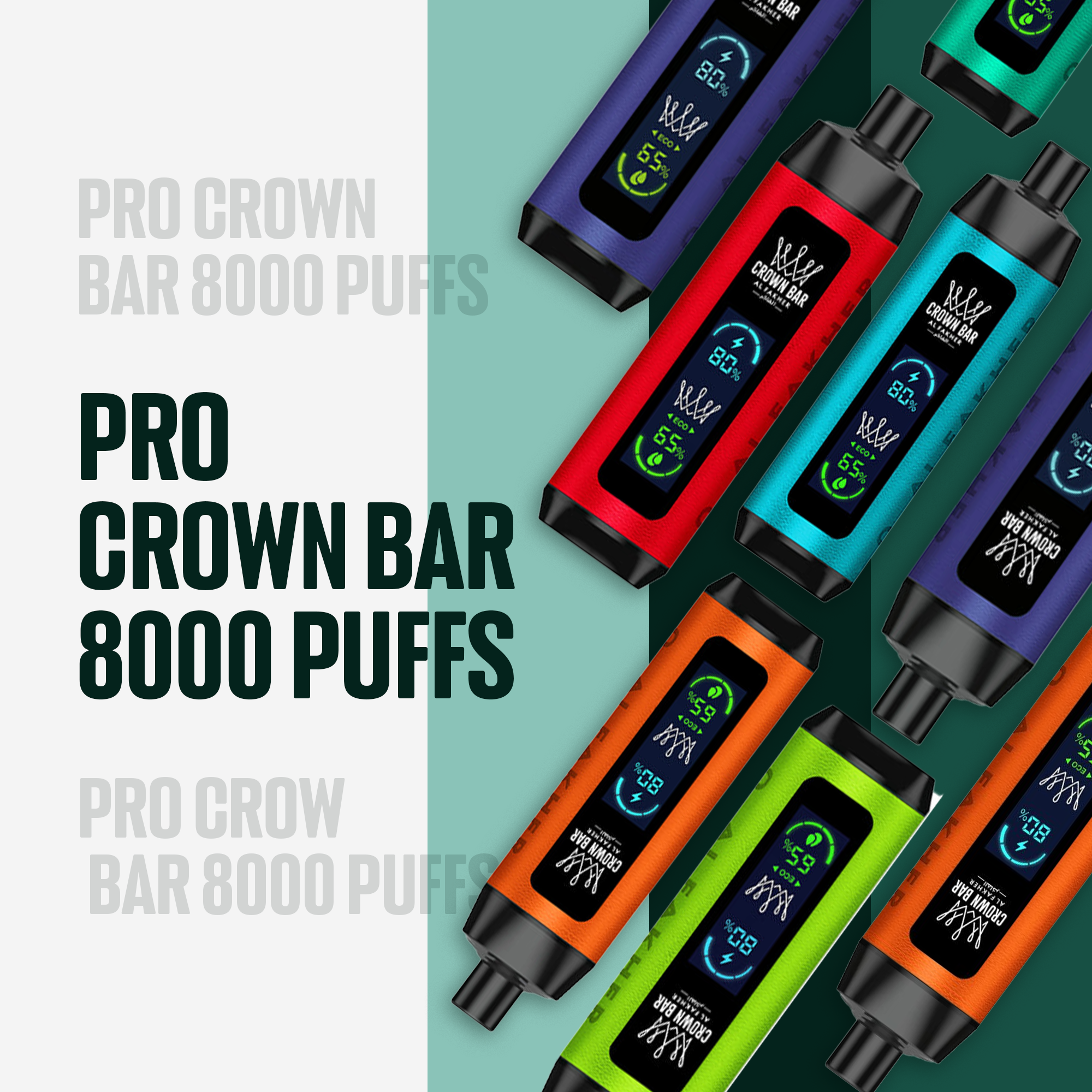 Al Fakher Pro Crown Bar 8000 Puffs in Dubai now available in abu dhabi