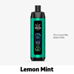 Al Fakher Pro Crown Bar Lemon Mint 8000 Puffs for Vapehype