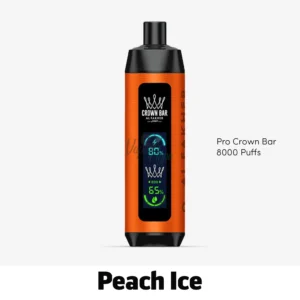 Al Fakher Pro Crown Bar Peach Ice 8000 Puffs for Vapehype