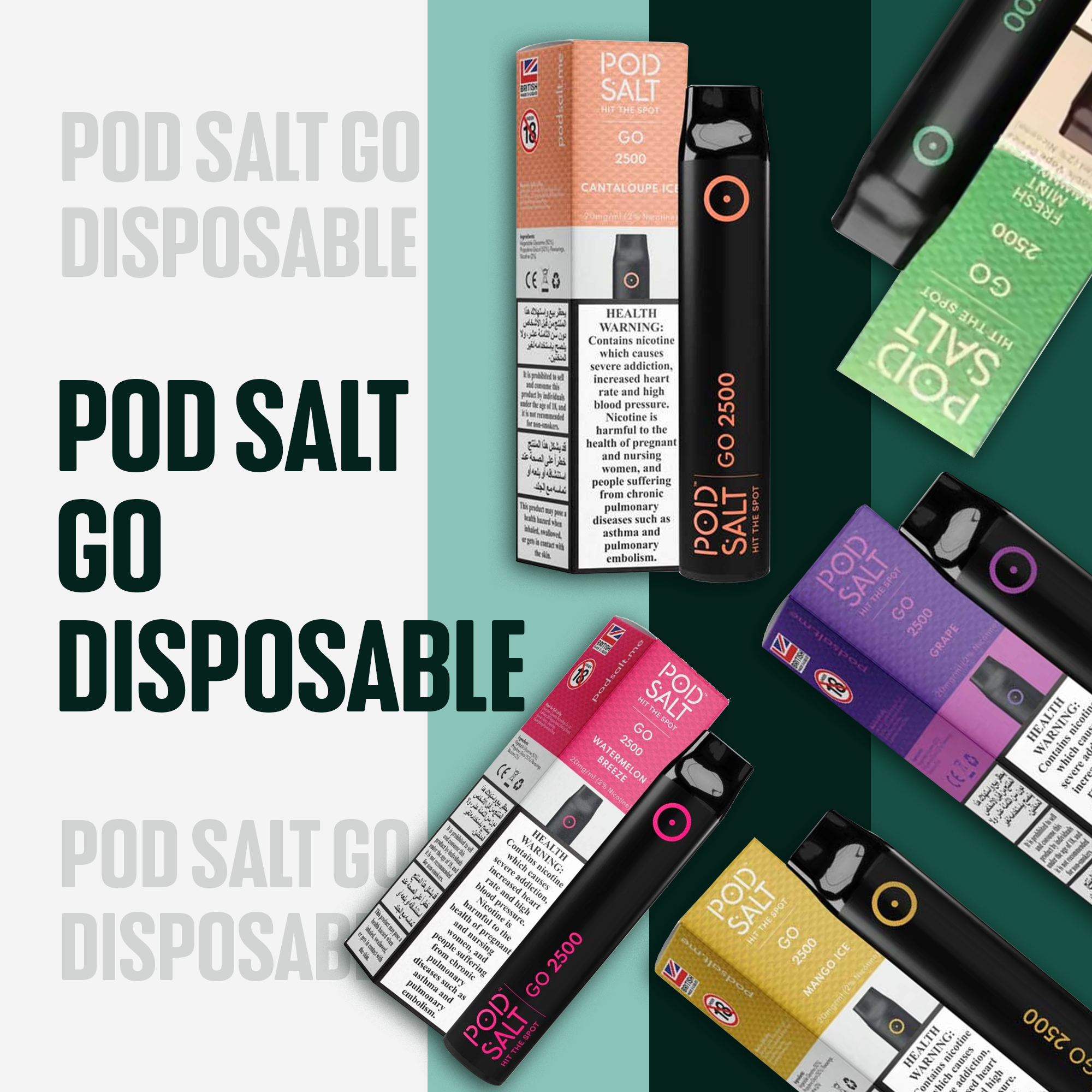 Pod Salt Go Disposable now buy online in Abu Dhabi