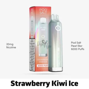 Pod Salt Pearl Bar 6000 Puffs Strawberry Kiwi Ice Now available in Abu Dhabi
