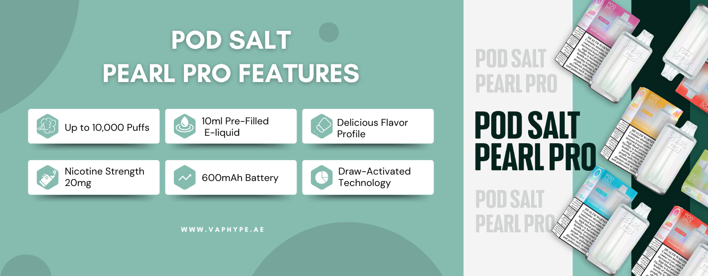 Pod Salt Pearl Pro Features