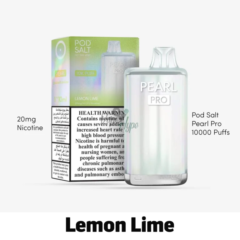 Pod Salt Pearl Pro Lemon Lime 10000 Puffs for Vapehype