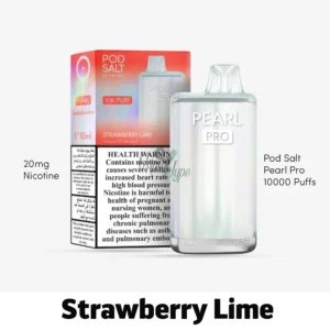 Pod Salt Pearl Pro Strawberry Lime 10000 Puffs for Vapehype