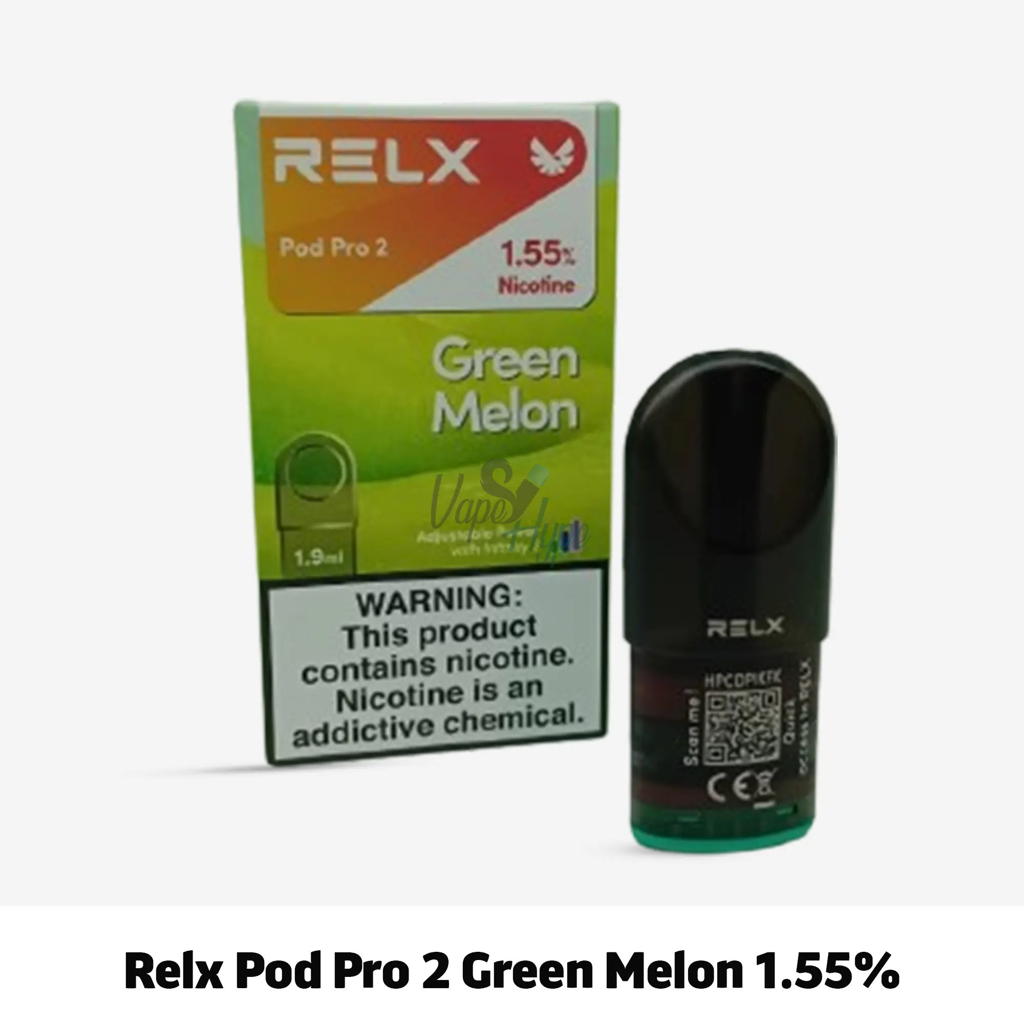 Relx Pod Pro 2 Green Melon 1.55% | Best Fruity Vape UAE