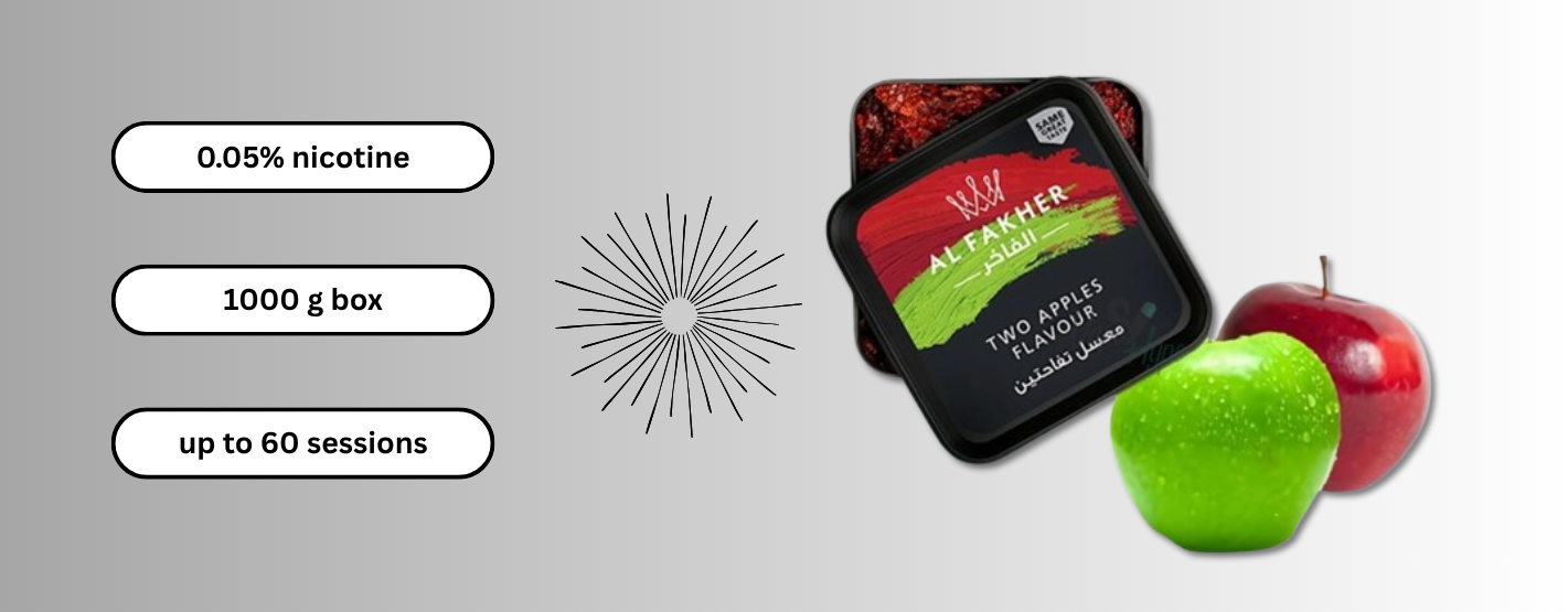 Al Fakher Two Apples Shisha Tobacco