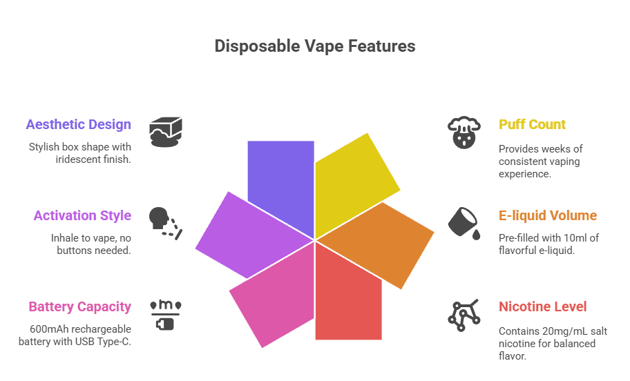 Features of Pod Salt Pearl Pro 10000 Puffs