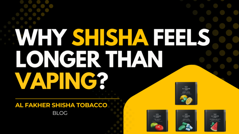 Why Shisha Sessions Feel Longer Than Vape Sessions (Even With Less Nicotine)