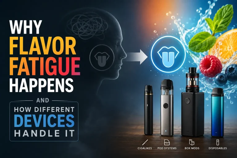Why flavor fatigue happens and how different vape devices affect taste consistency and flavor loss.