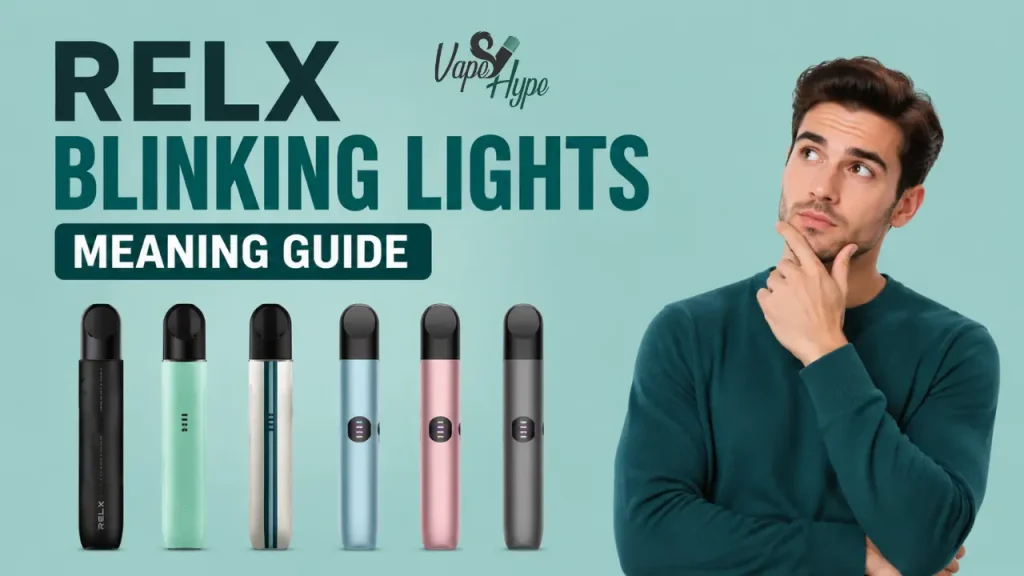 RELX Device Blinking: What Each Light Pattern Means and the Work Process