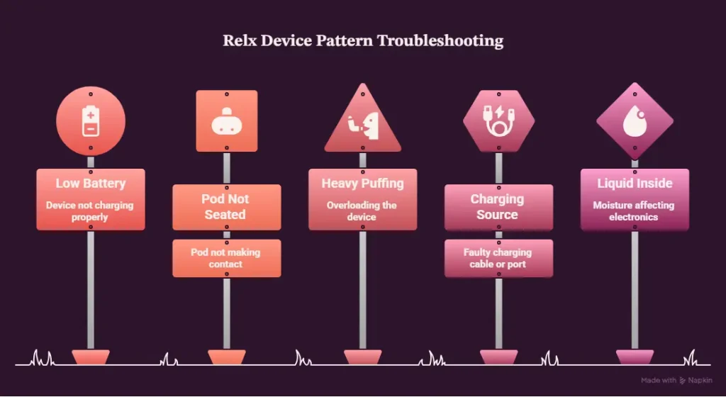 What Causes Each Relx Device Pattern And Why - visual guide