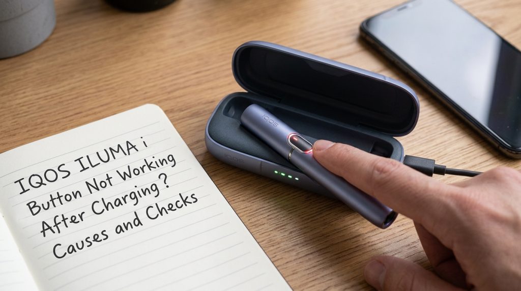 IQOS ILUMA i troubleshooting light guide table for users in Abu Dhabi and Al Ain