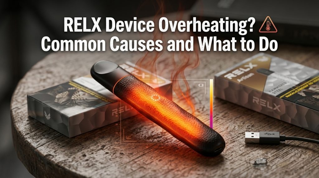 Safe steps to take when a RELX device overheats in Ras Al Khaimah